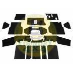Defender Front Carpet Kit - Black - RHD